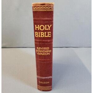 Vintage 1952 Holy Bible Revised Standard Version Hardcover Thomas Nelson Red